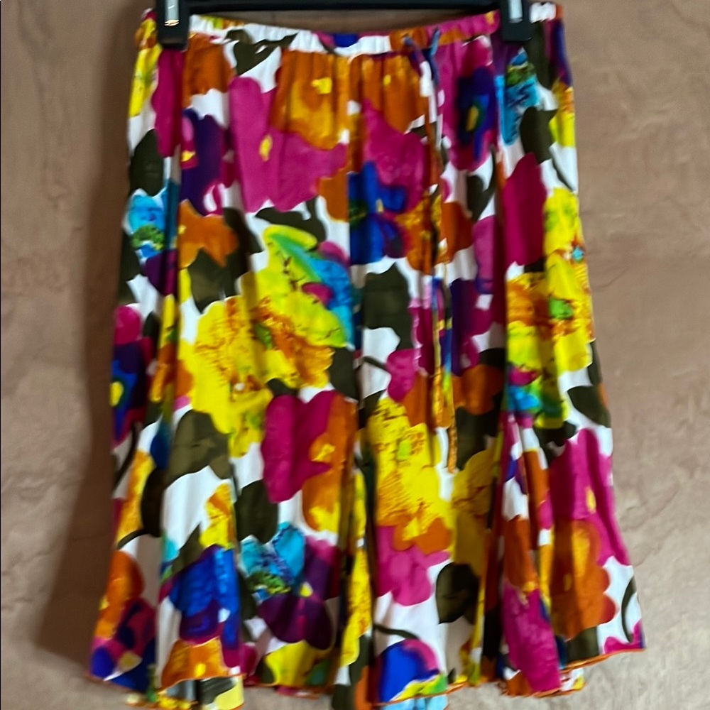 Colorful Abstract Print Skirt - Picture 1 of 1